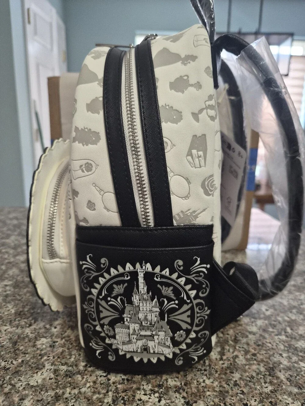Loungefly Exclusive Sketch Belle Floral Mini Backpack